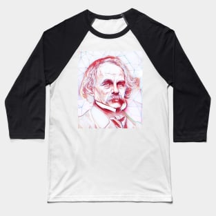 Nathaniel Hawthorne Portrait | Nathaniel Hawthorne Artwork Baseball T-Shirt